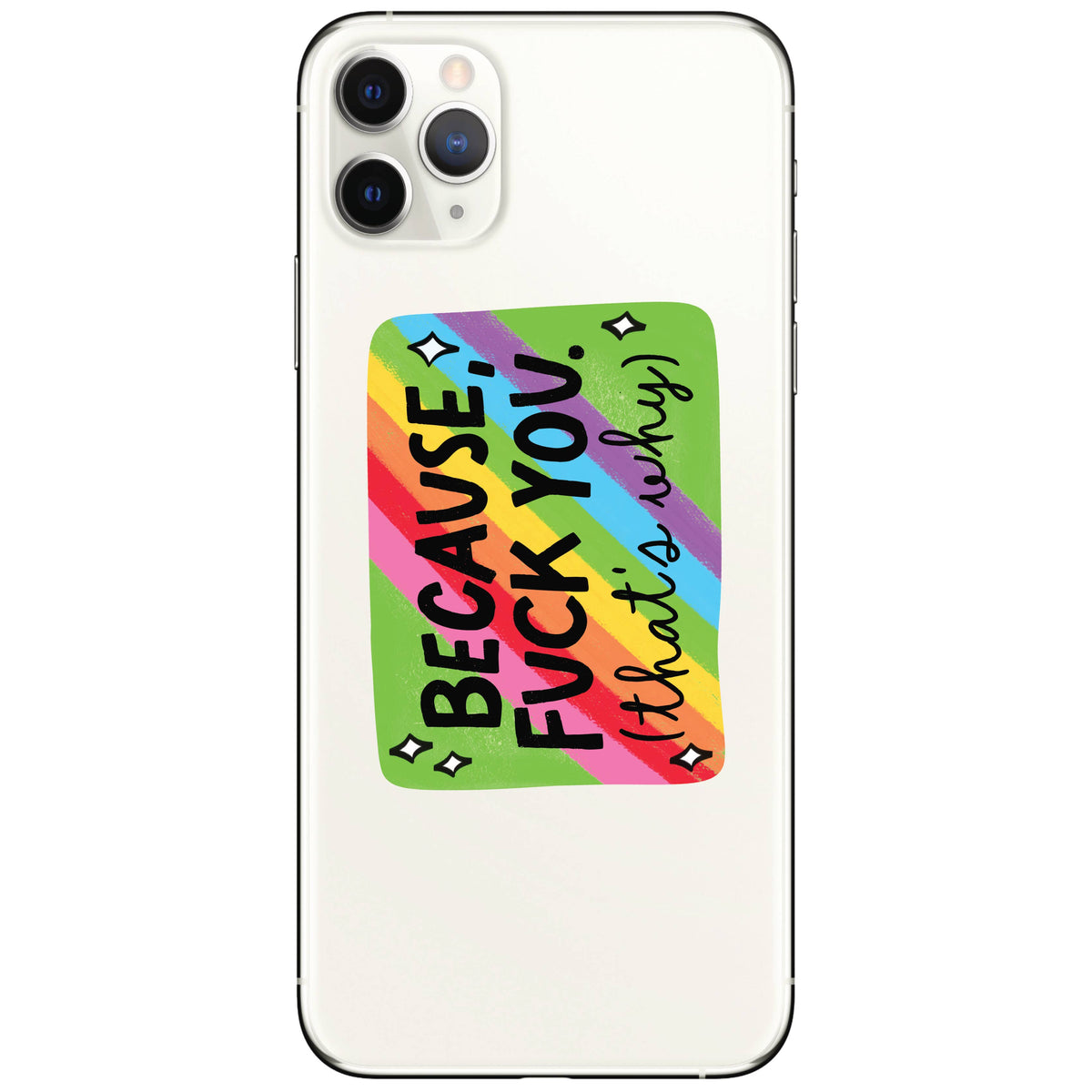 Funny Swear Fuck Rainbow Bright High Quality Vinyl Sticker