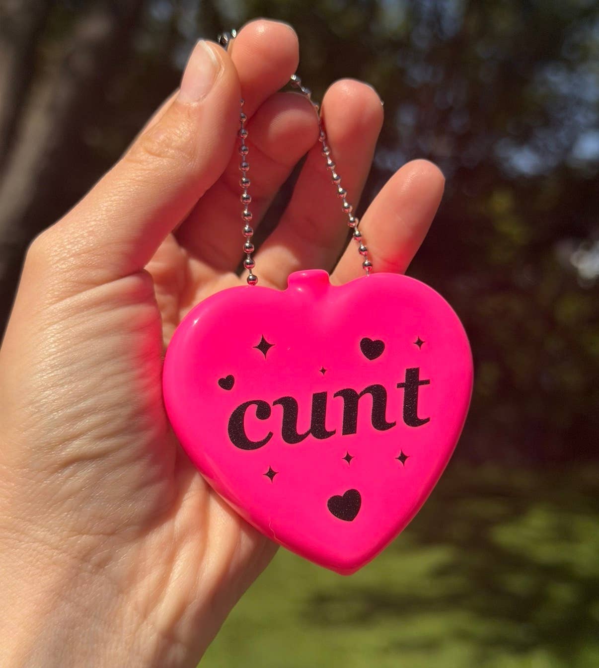 Rubber Heart Coin Purse - Cunt