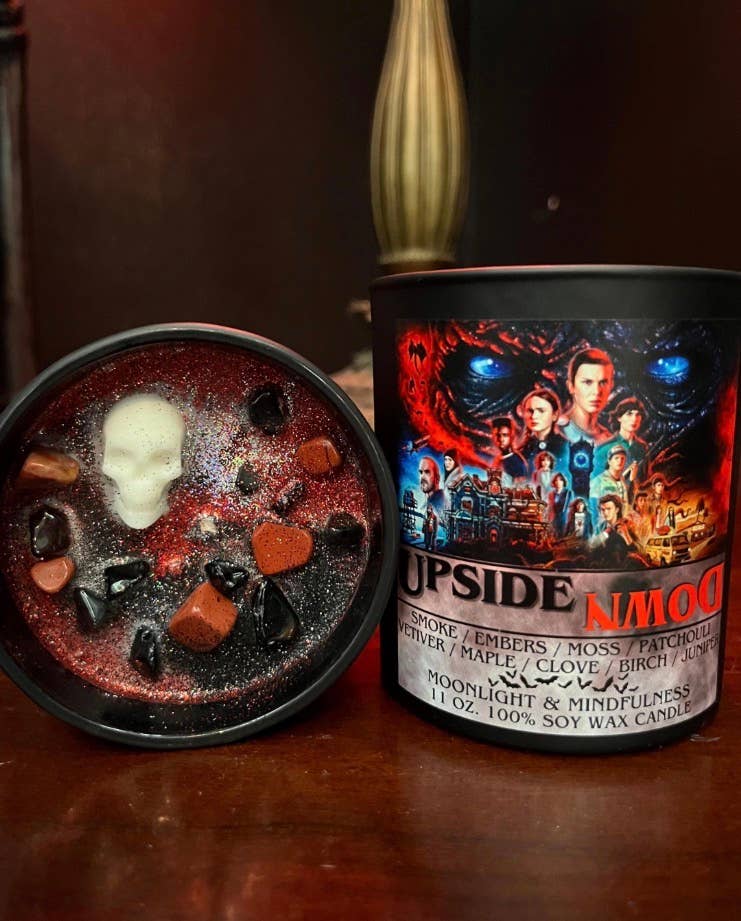 Stranger Things Soy Wax Crystal Candle, Hand-Poured