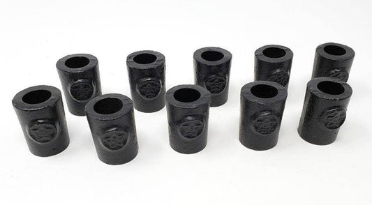 Pentagram Cast Iron Chime Candle Holder 1.25"H x 1"W