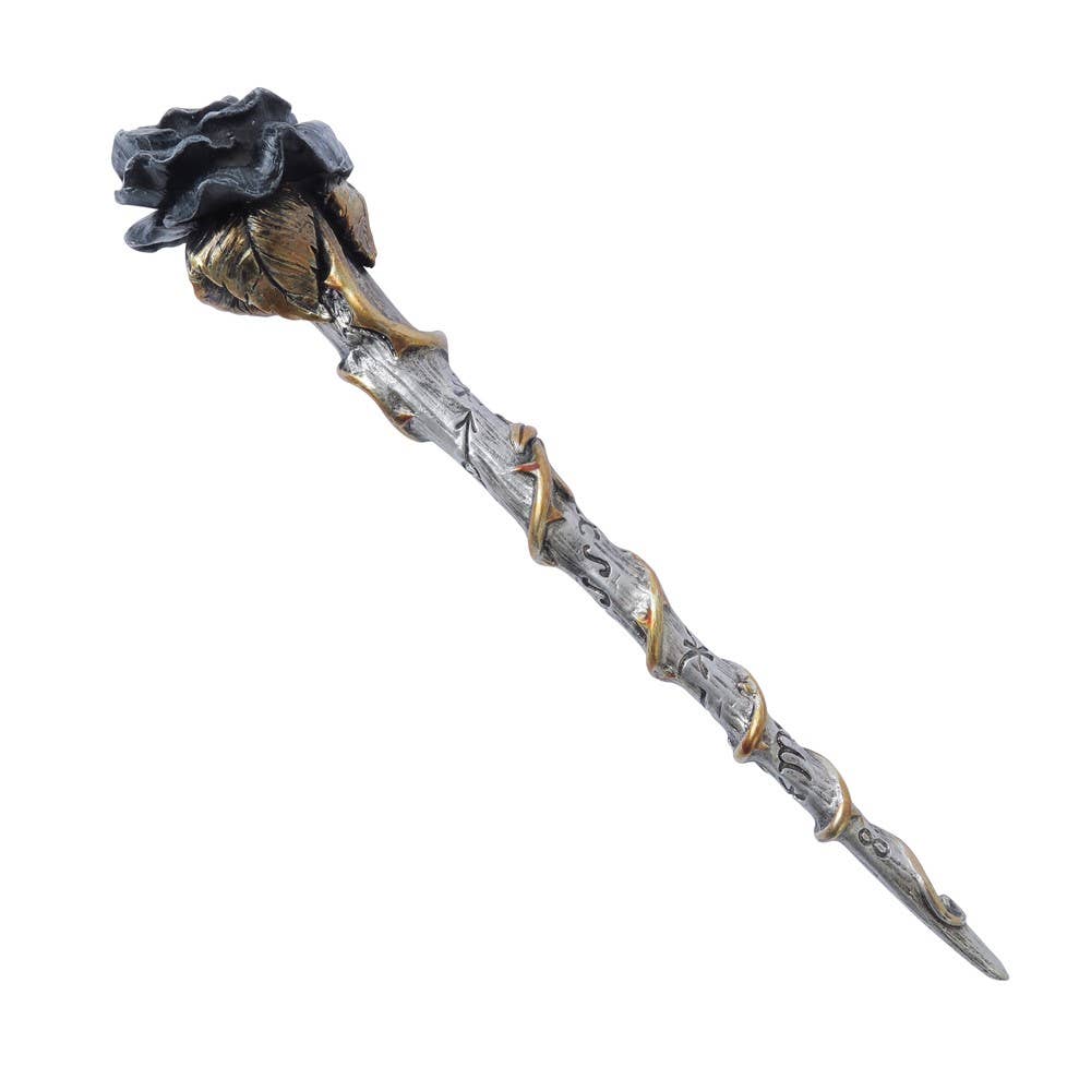 Black Rose Wand (Wand Ornament)