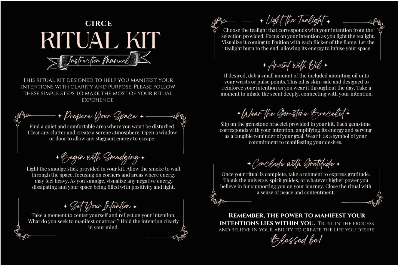 Ritual Spell Kits - Love Money Protection Success