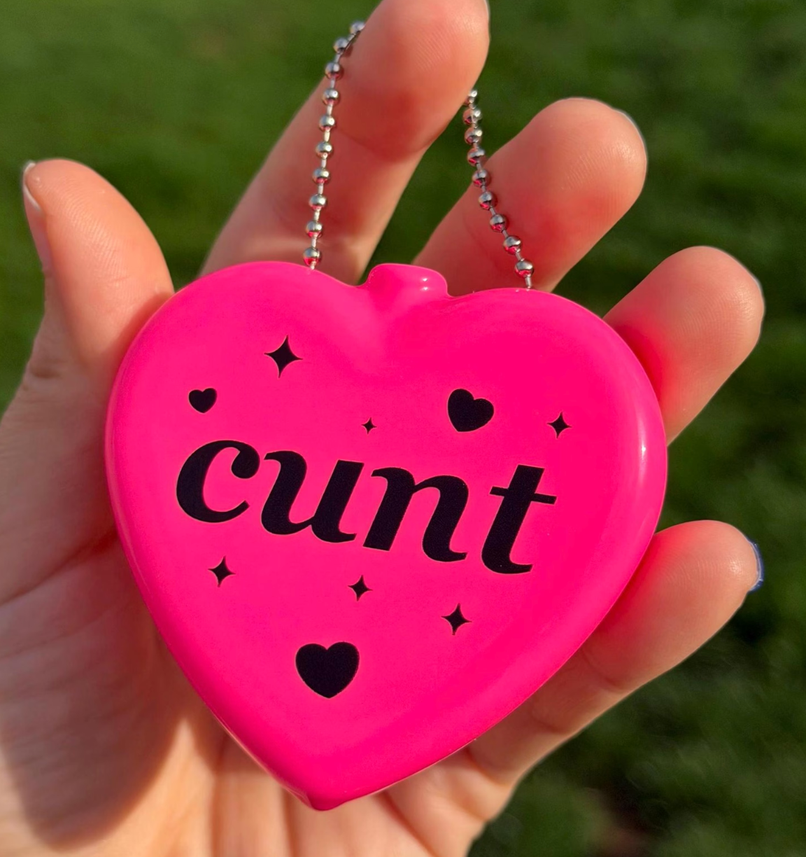 Rubber Heart Coin Purse - Cunt
