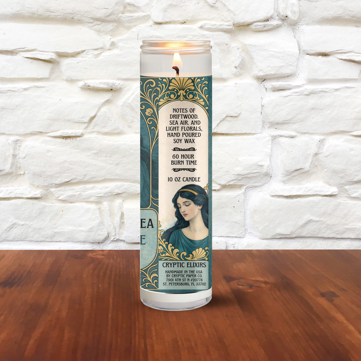 Edgar Allan Poe Annabel Lee Literary Handmade Scented Candle