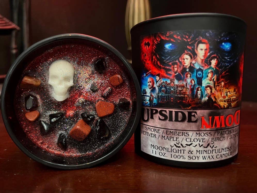 Stranger Things Soy Wax Crystal Candle, Hand-Poured