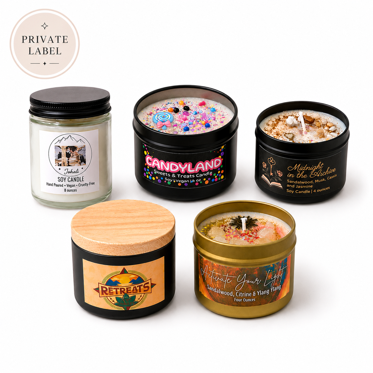 Private Label Candles | Custom | Low Minimum