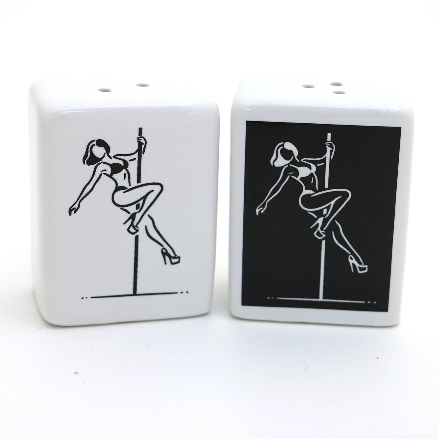 Stripper Salt and Pepper Shaker Set, Funny pole dancing