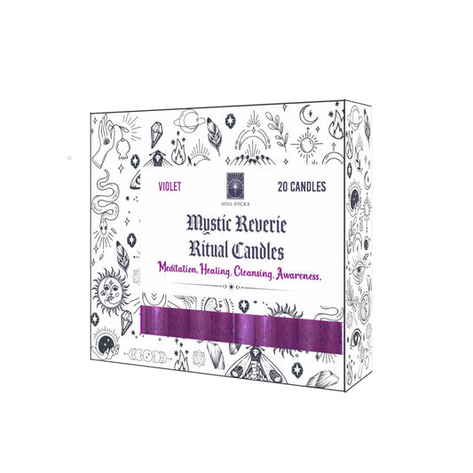Soul Sticks - Mystic Reverie Violet Ritual Candles (20)