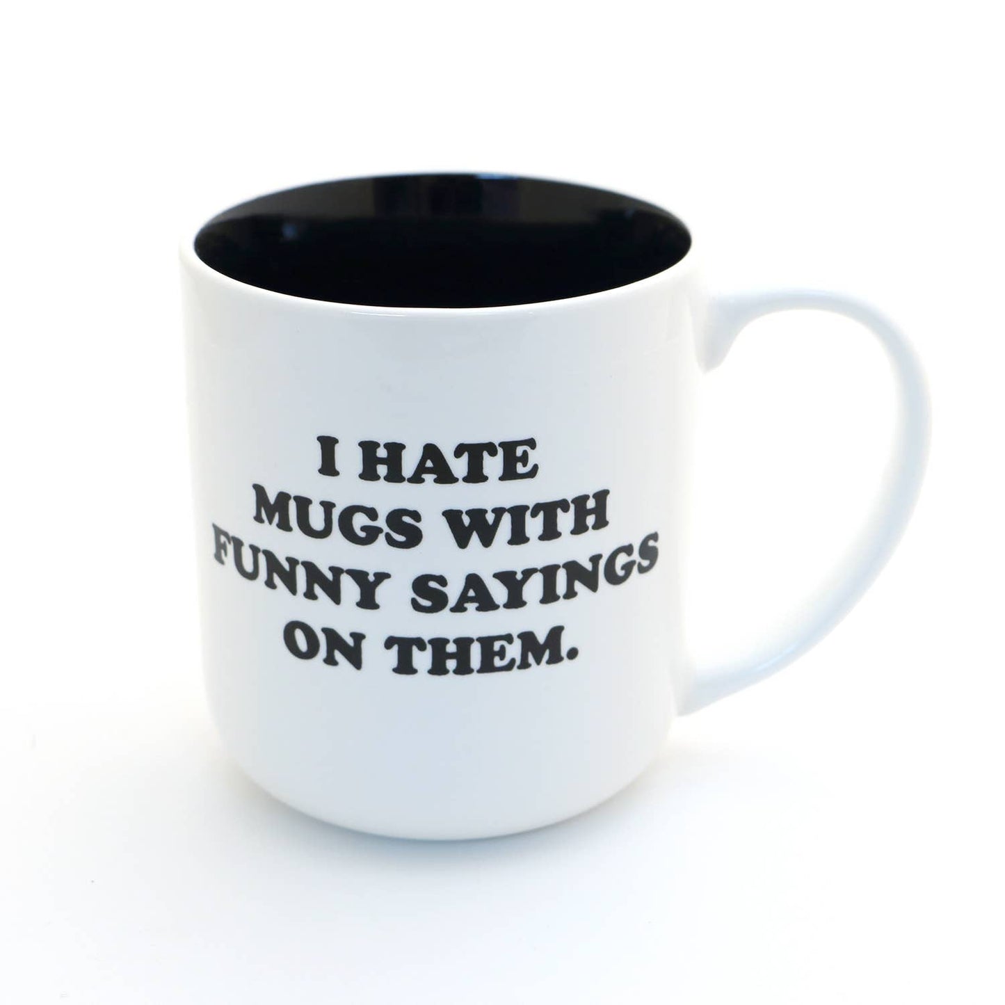 I Hate Funny Sayings mug, Gift for Dad, Large oversized mug