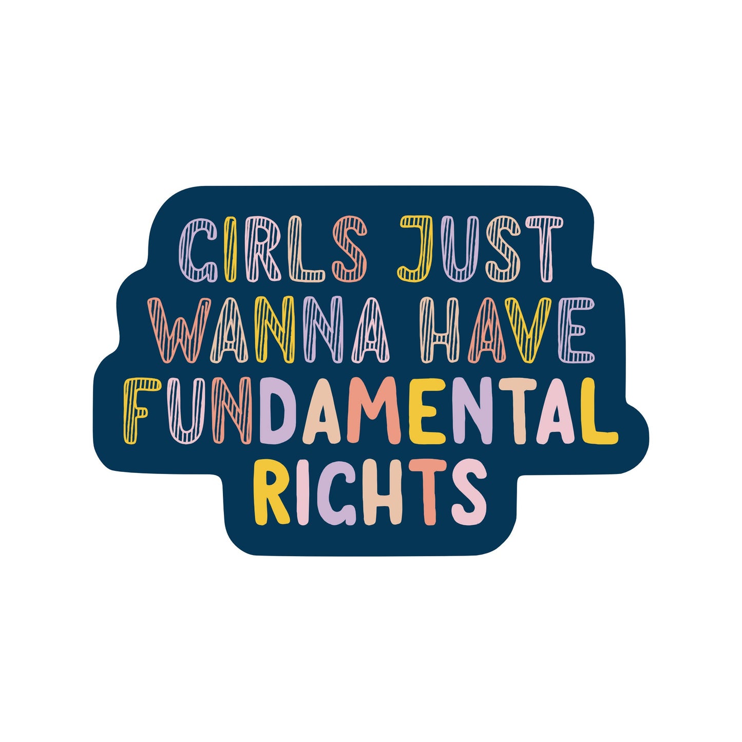 Women Rights Politics Justice High Quality Vinyl Sticker