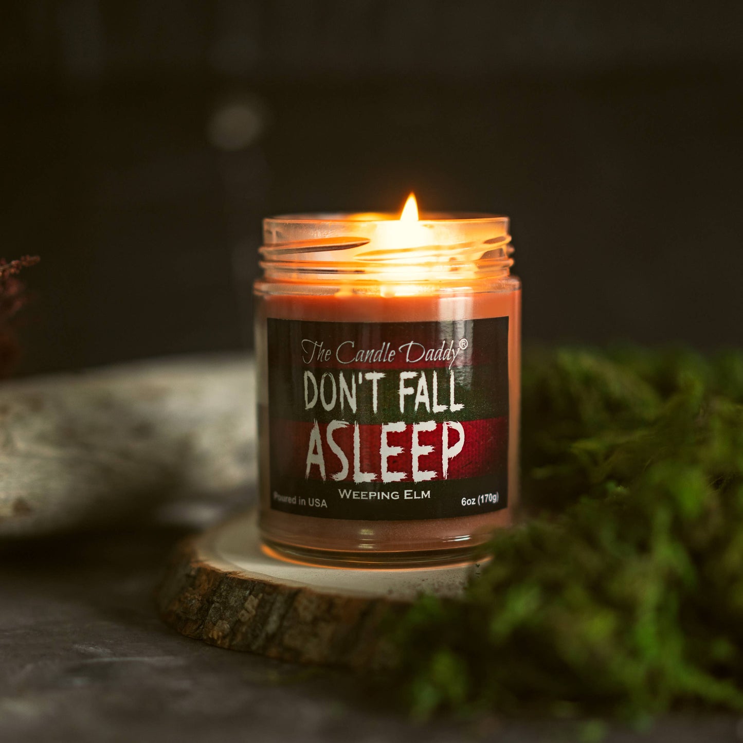 FUNNY FALL HALLOWEEN - DON'T FALL ASLEEP - HORROR CANDLE