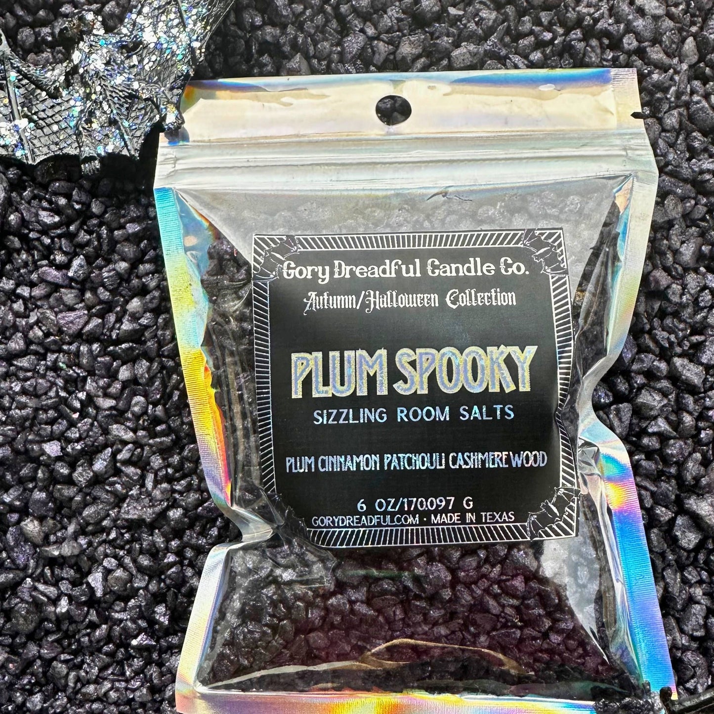 Plum Spooky Sizzling Room Salt Crystal Potpourri