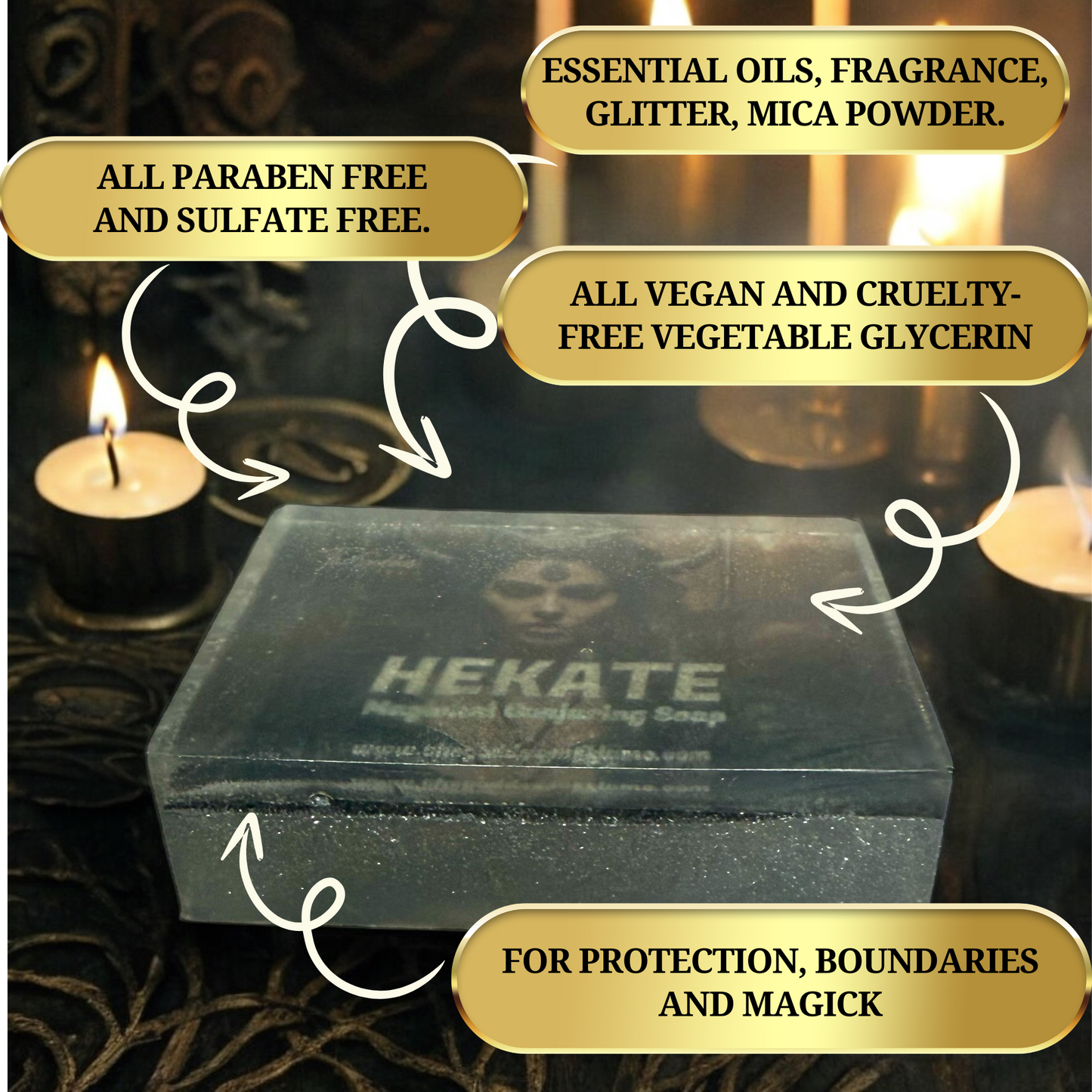 Hekate ( Hecate) Soap - For protection, Boundaries and Magic