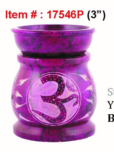 Stone Oil Burner (3 in.) - Purple OM