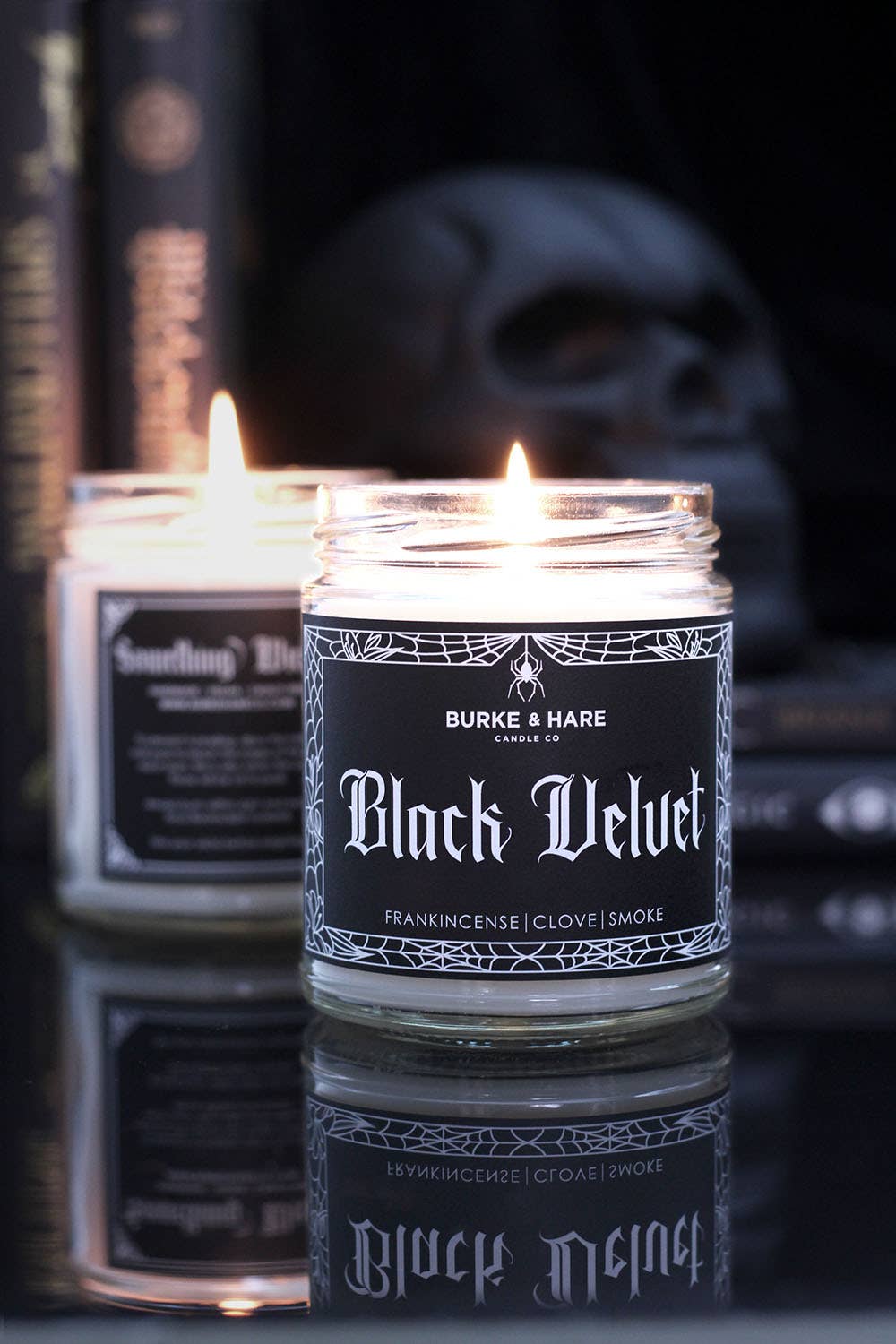 Gothic Scented Candle - Black Velvet - Clove Smoke