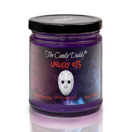 Halloween Candle -UNLUCKY #13 - BLACK BOUQUET  HORROR MOVIE