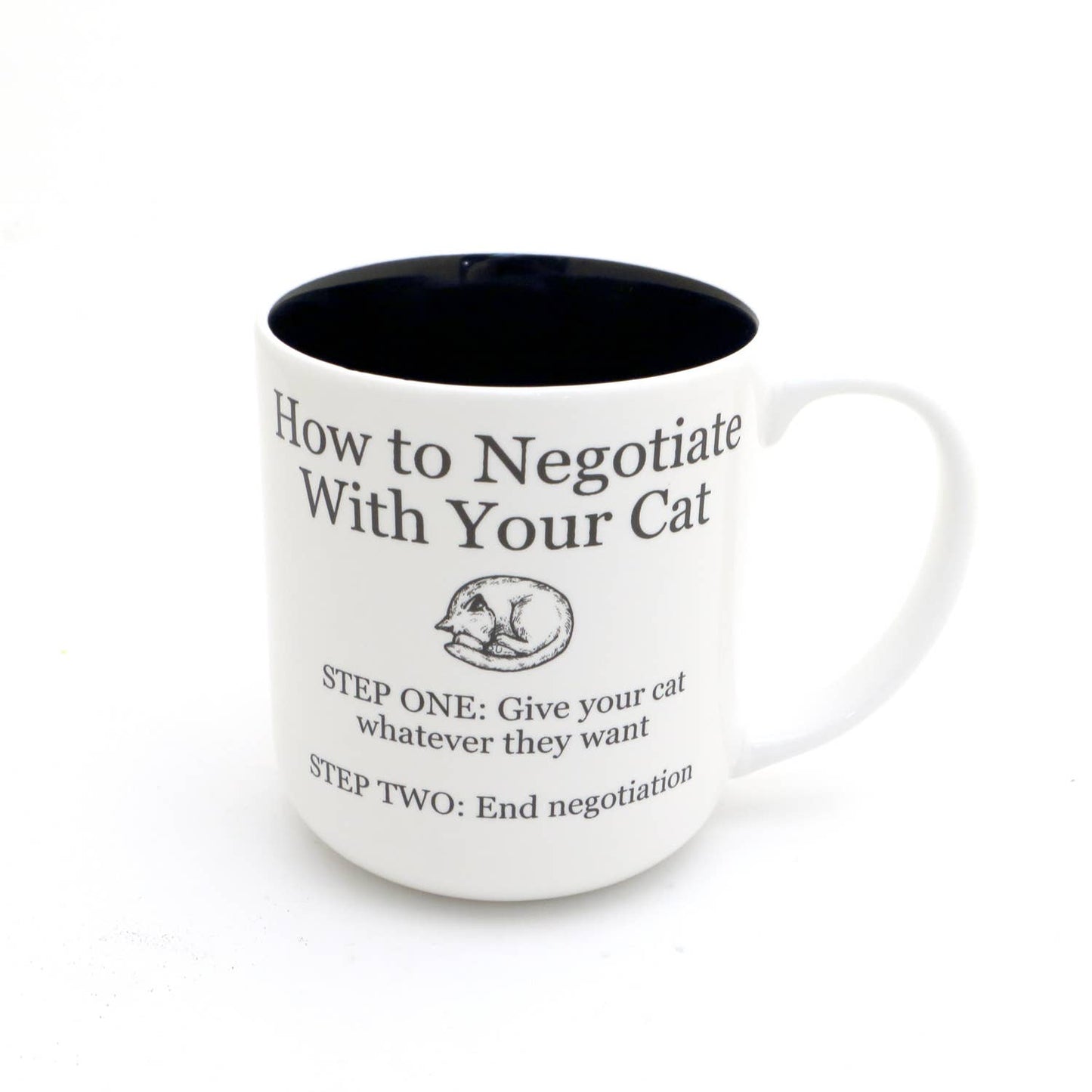 Cat negotiations mug, funny gift for crazy cat lady, cat mom