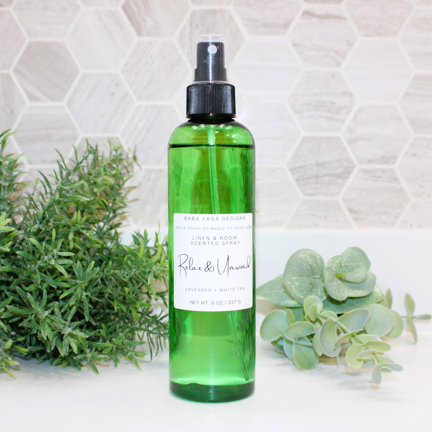 Relax & Unwind Lavender + White Tea Linen Room Spray 8 oz