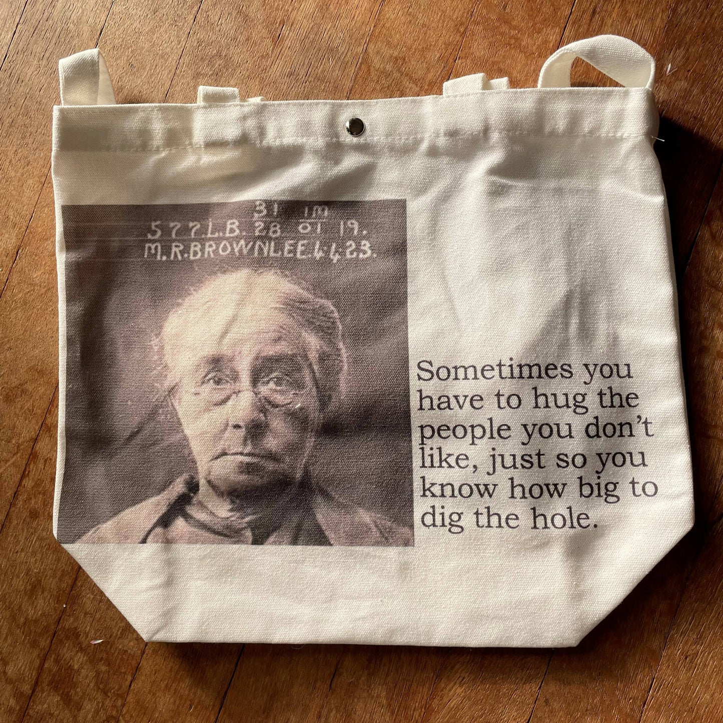 Big House Tote and Grocery Bag, Sometimes you have to hug...