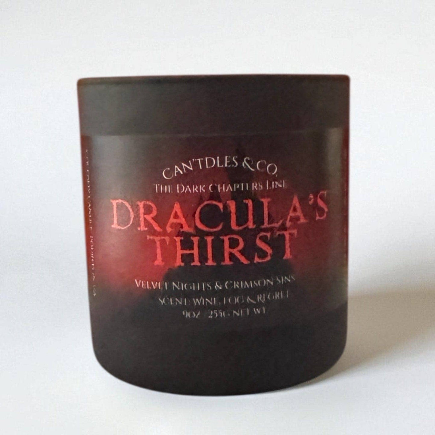 Dracula’s Thirst – Black Cherry & Oakmoss Candle | Vampire Gothic Horror | Dark Chapters Collection