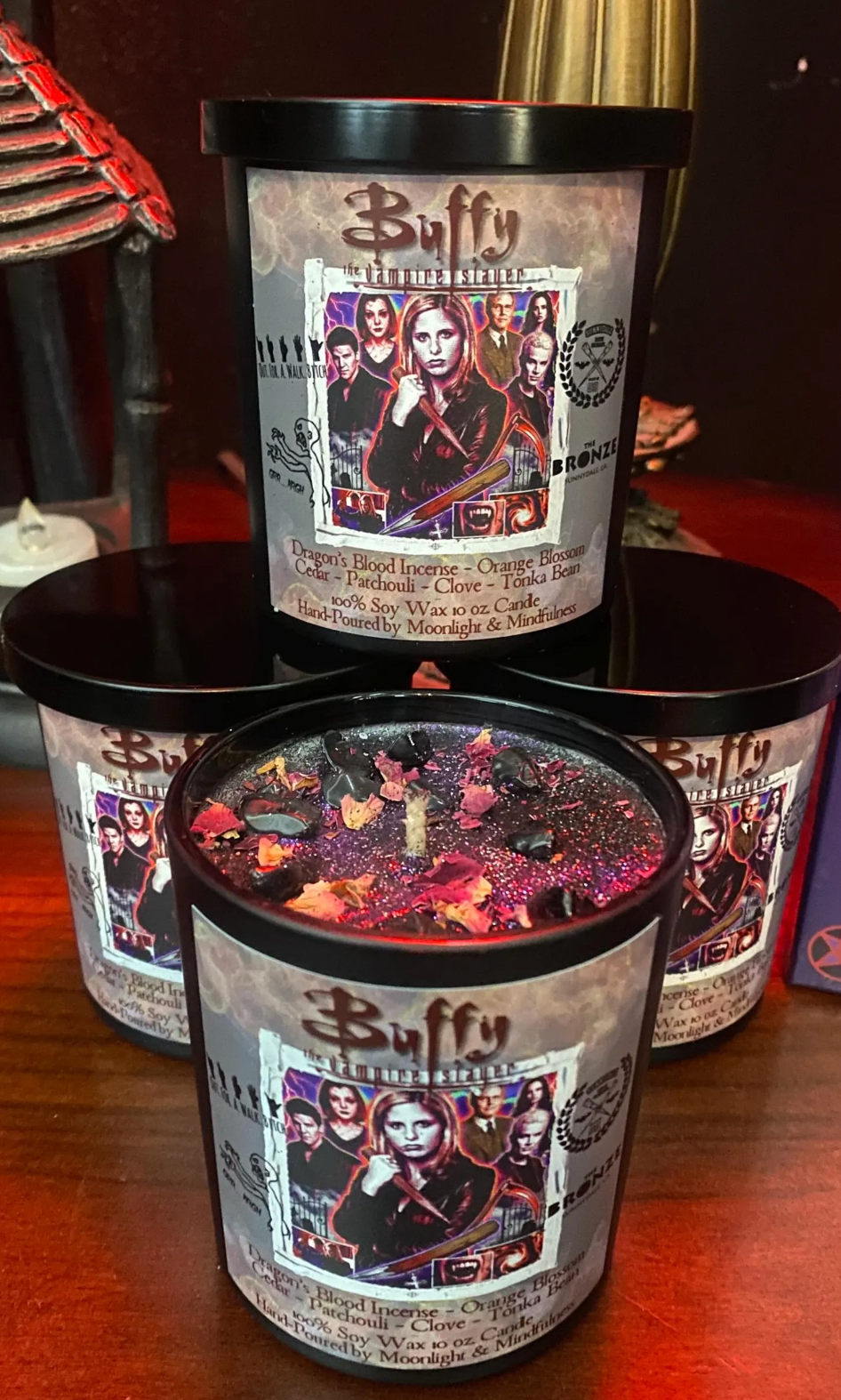 Buffy the Vampire Slayer Soy Wax Crystal Candle, Hand-Poured