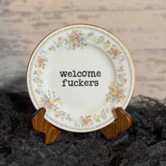 Welcome Fuckers #207 Funny Plates, Trending, Gift Shop