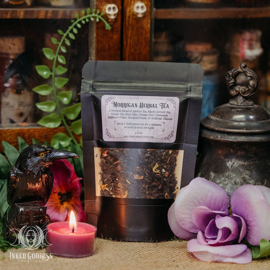Morrigan Herbal Tea for Magick & Strength- Black Fruit & Citrus Tea