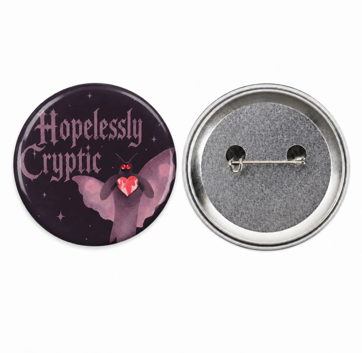 Mothman Hopelessly Cryptic Button