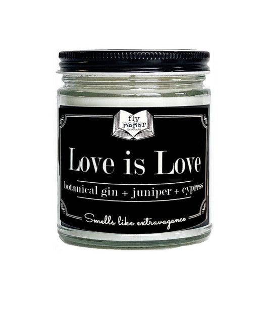 Love is Love 9oz Candle Botanical Gin + Cypress + Juniper
