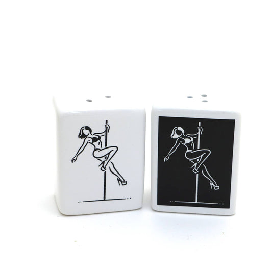 Stripper Salt and Pepper Shaker Set, Funny pole dancing