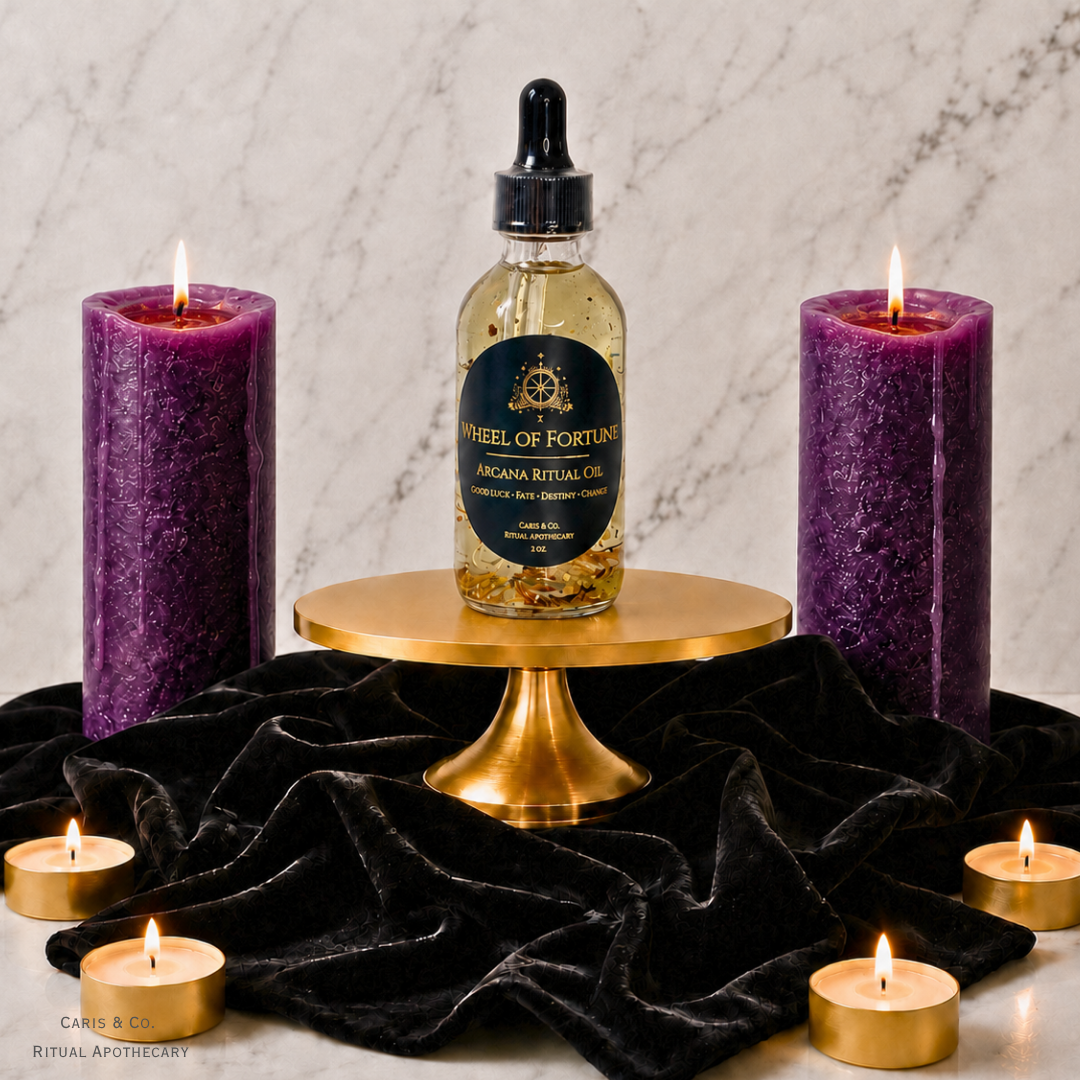 Arcana - Wheel of Fortune Tarot Ritual Oil (2 oz)