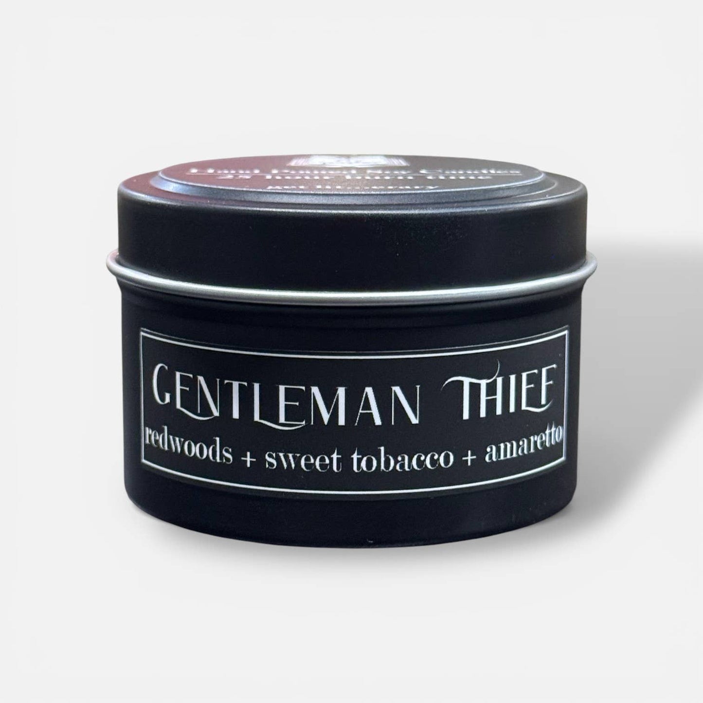 Gentleman Thief 4oz Candle- Redwood + Tobacco + Amaretto