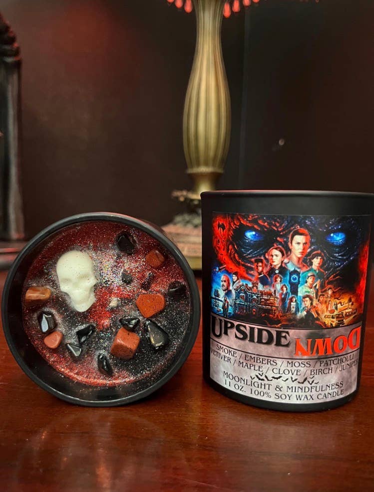 Stranger Things Soy Wax Crystal Candle, Hand-Poured