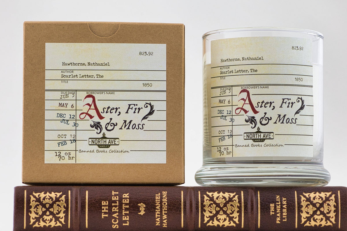 Banned Book Candle, The Scarlet Letter / Bookstore Gift