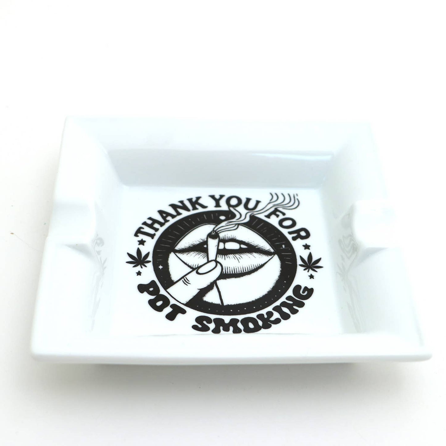 Thank You For Pot Smoking Ceramic Ashtray, Gift for smoker