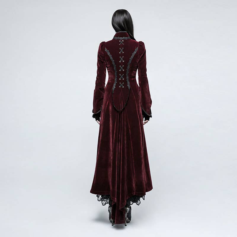 Y776 - Gothic Palace Swallow Tail Long Dress