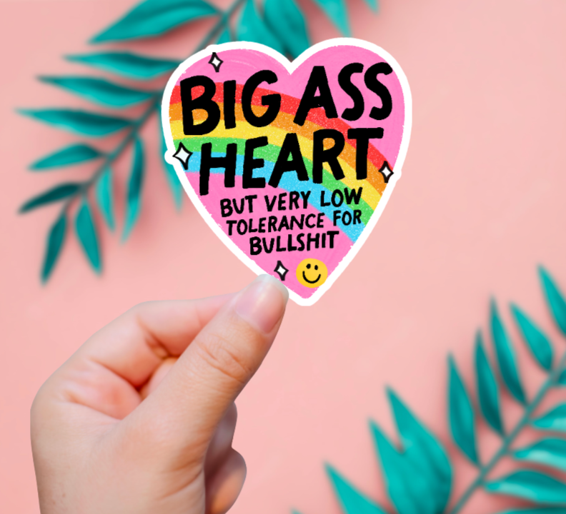 Big Ass Heart Sticker