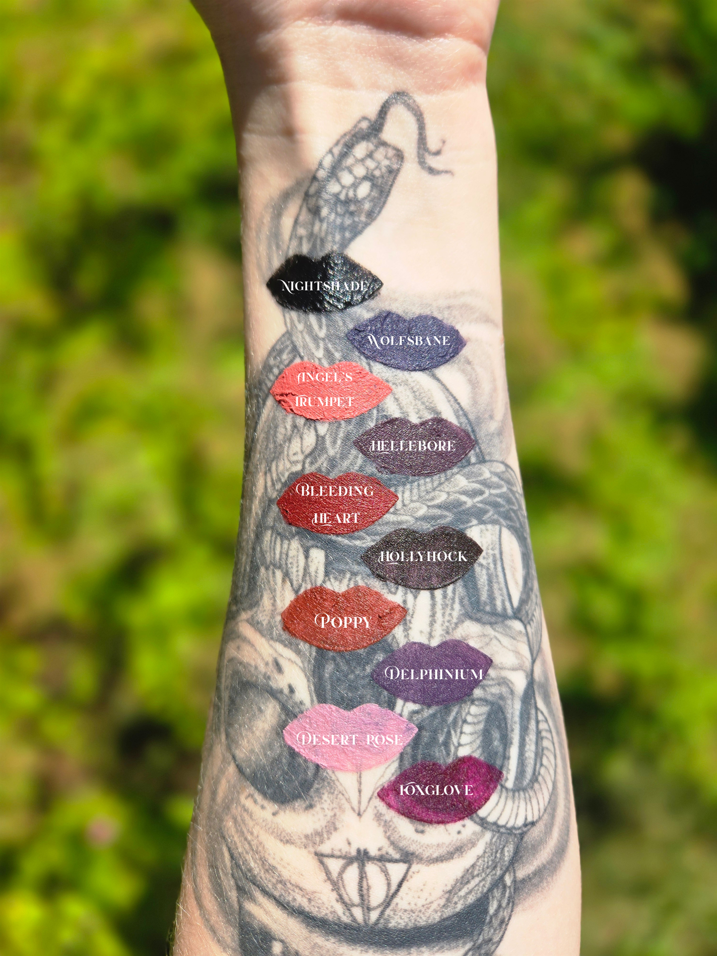 Hollyhock Lip Mud | dark aubergine | vanilla scent