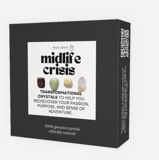 Midlife crisis - crystals for transformation - cheeky gift funny gift