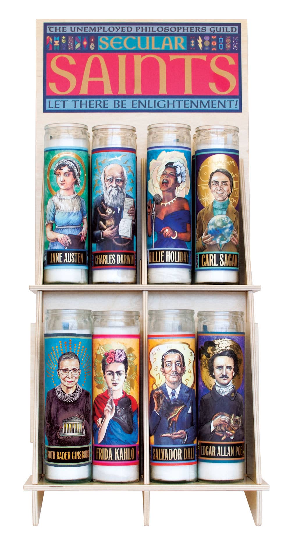 Edgar Allan Poe Secular Saint Candle