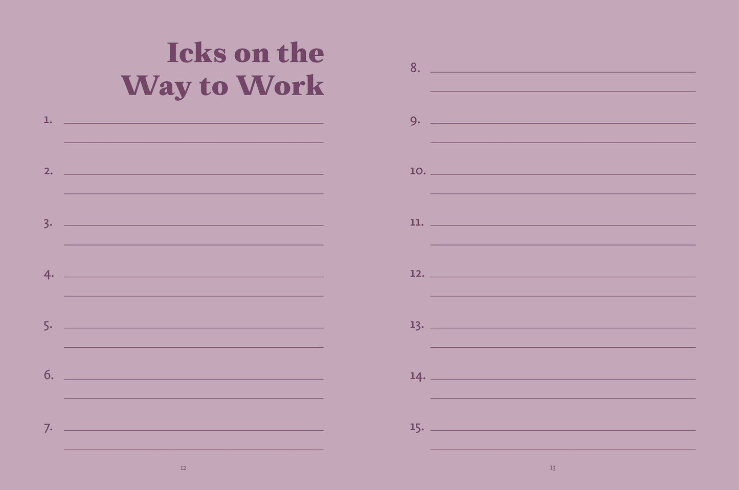 Ick Journal