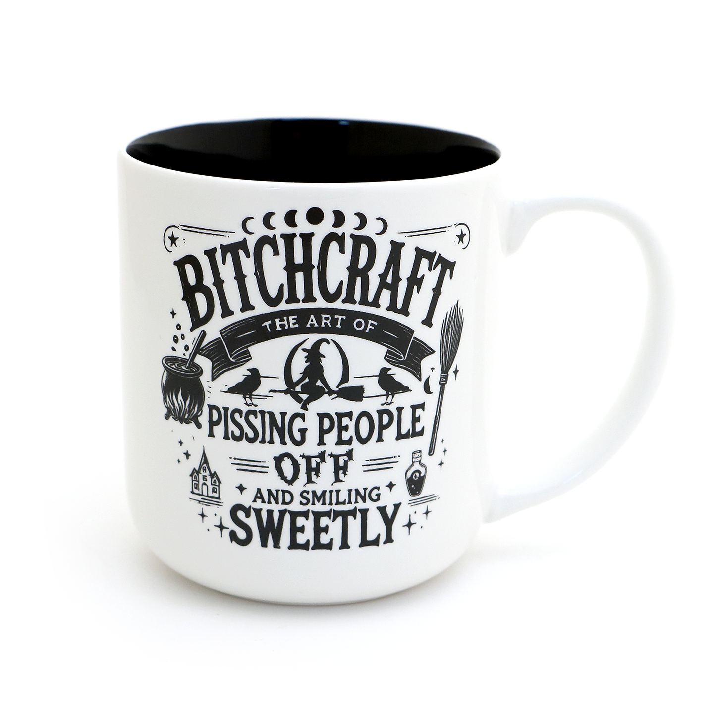Bitchcraft Mug, witchy celestial mystical gifts