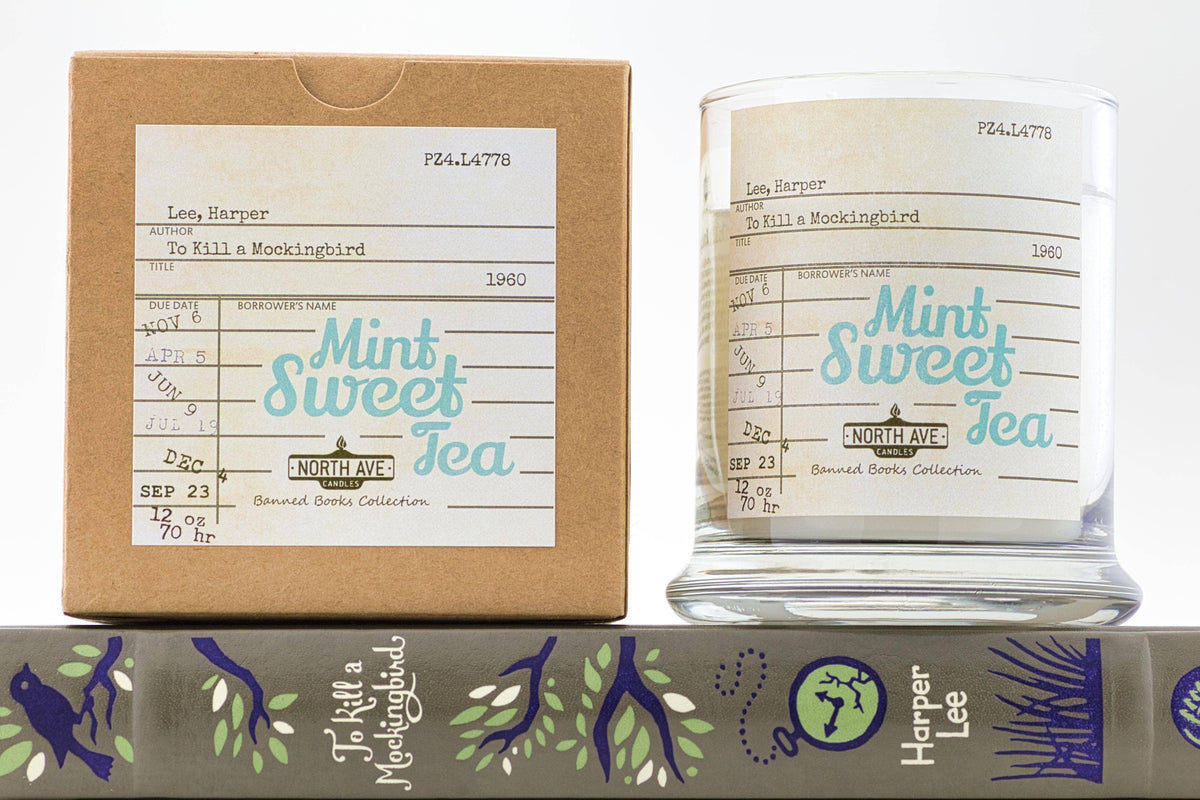 Banned Book Candle / To Kill a Mockingbird / bookstore gift