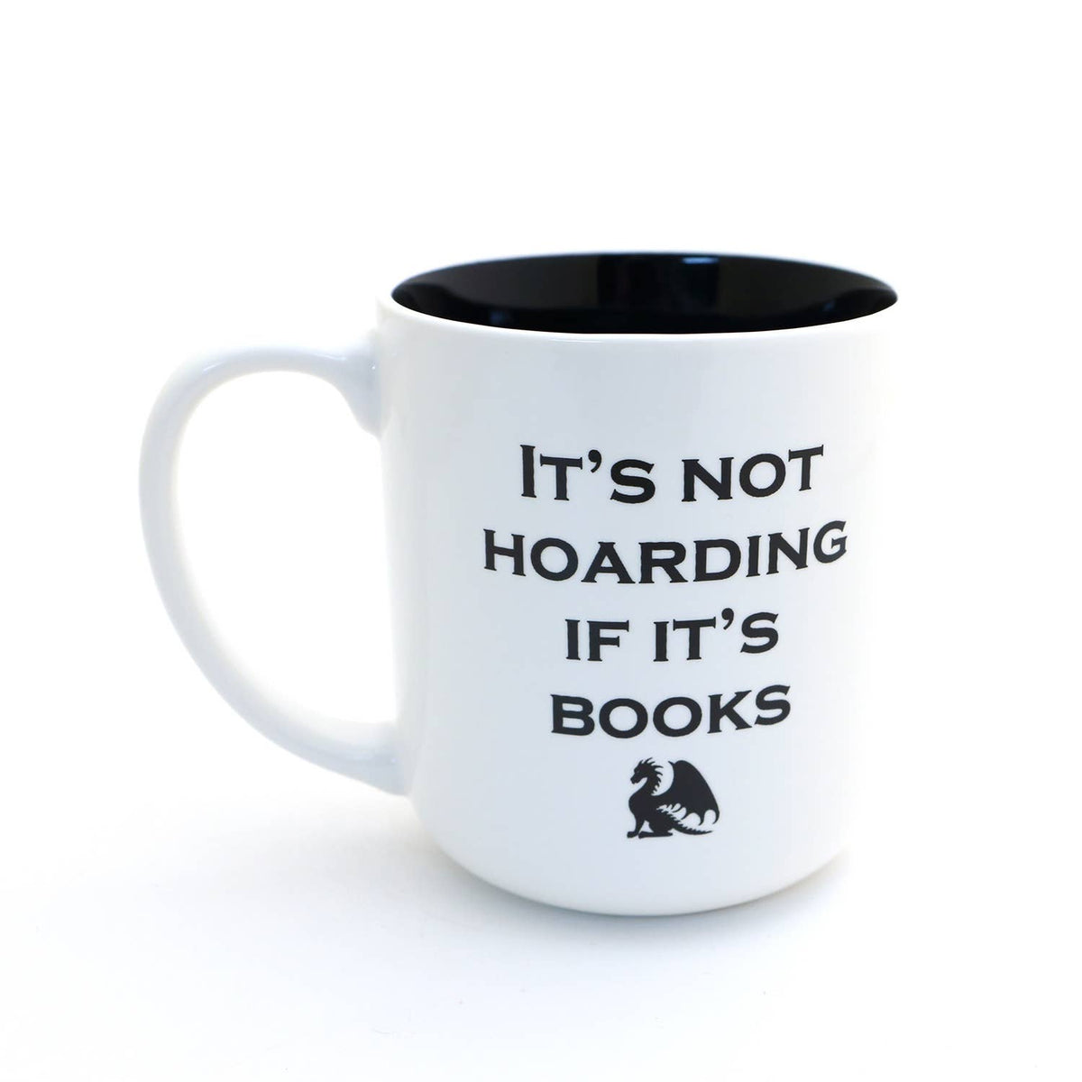 Book Dragon mug, It's not Hoarding if it's Books