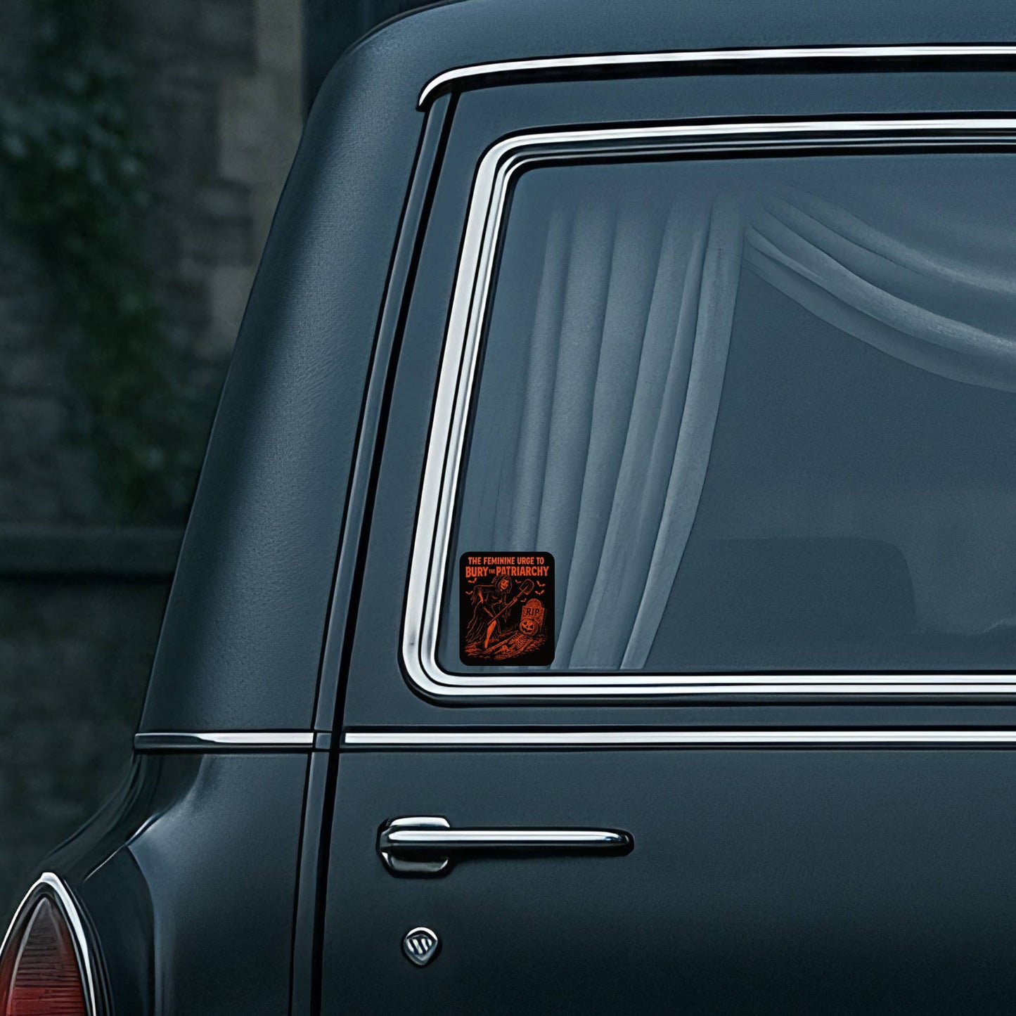 Patriarchy Horror Feminism Humor High Quality Vinyl Sticker