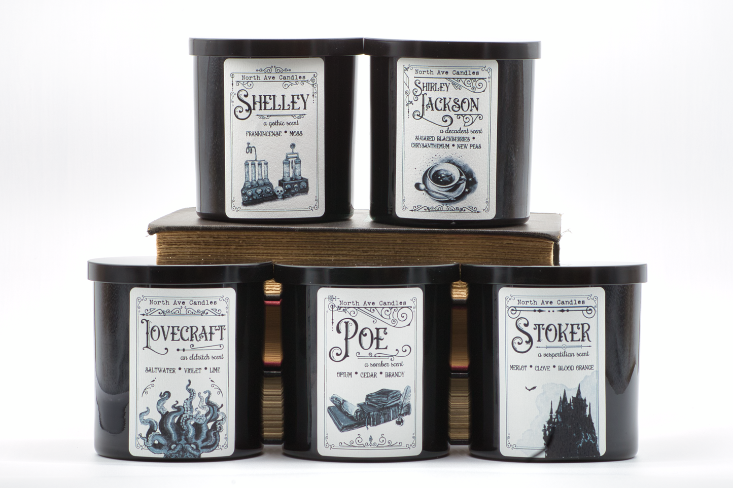 Bram Stoker Candle / Book Candle / Bookstore Sidelines