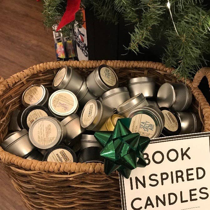 Mini Tins / book candles / sub box / bookstore sidelines