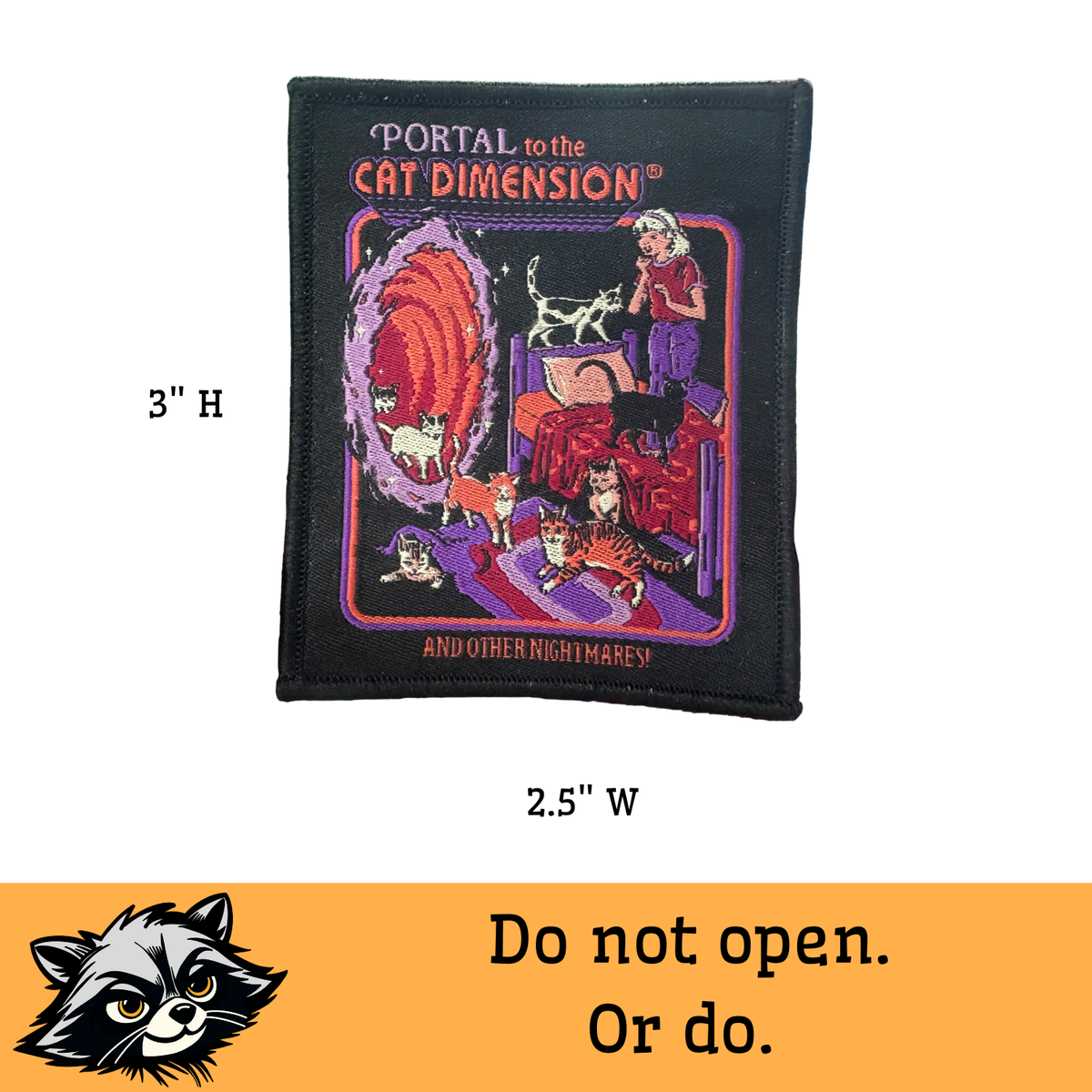 Portal to the Cat Dimension Iron-on Patch