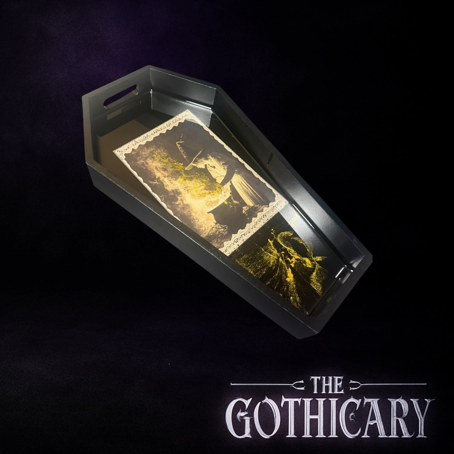 Gothic Coffin Trays - The Young Witch