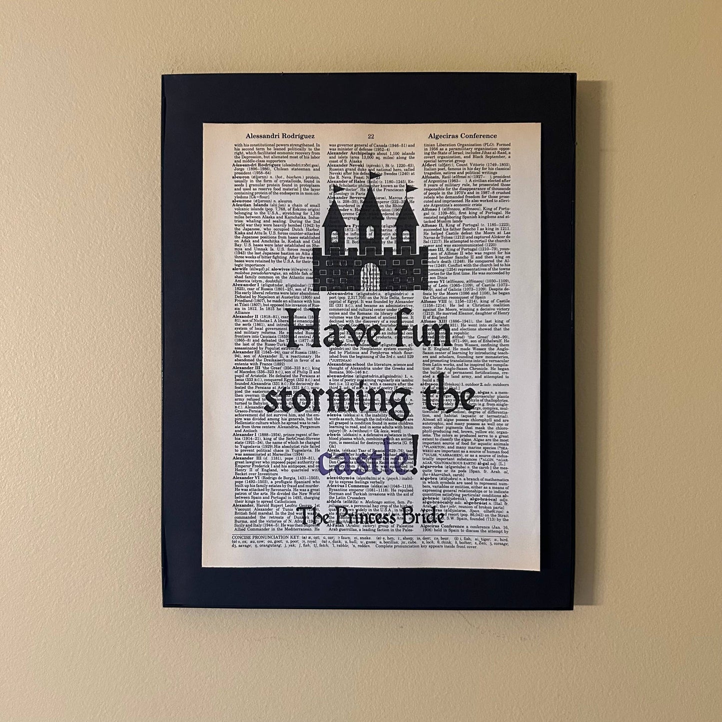 Have fun storming | Dictionary Print | Vintage Book Art